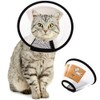 QIYADIN Plastic Pet Recovery Collars & Cones for Dogs and