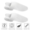 Separador de Juanete Meñique Gel Silicona Unitalla Blanco 1 Par