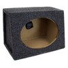 QPower 2-Pack 6x9 Inch Speaker Box Enclosures, Angled Style, Black