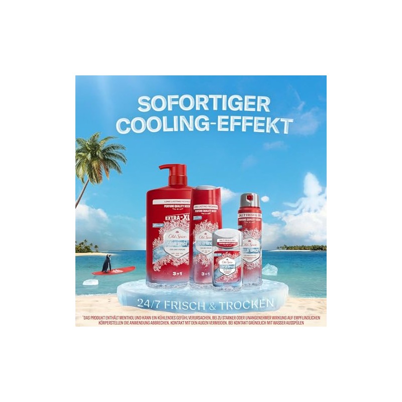 Old Spice Cold Spice Men's Shower Gel & Shampoo 1000