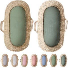 Bunnyjik - GOTS Organic Cot Bed Sheets 140 x 70 fitted - Luxuriously Thick & Soft Organic Combed Cotton - Pack of 2 Cotbed Fitted Sheet - Toddler Bed Sheets 140 x 70 Cot Sheets 140 x 70 Fitted