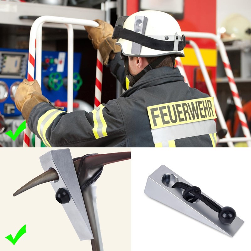Firefighter Wedge with 2 Pcs Fire Rubber Helmet Band, Firefighter