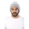 RAYMIS Reversible Knit 100% Alpaca Wool Beanie - Soft, Warm