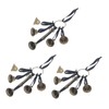 3pcs Iron Witch Bell Antique Key Stress Relieve Witchy Wind