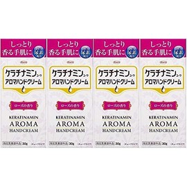 Keratinamikowa Aroma Hand Cream, Rose, 1.1 oz (30 g) x 4 Packs