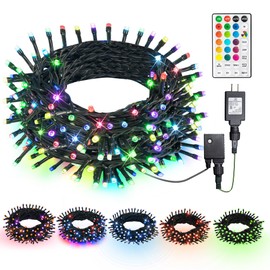 Dazzle Bright Color Changing Christmas Lights, 66ft 200 LED RGB String Lights with Remote & Timer, Fairy Lights for Indoor Outdoor Xmas Tree Party Wedding Christmas Decorations