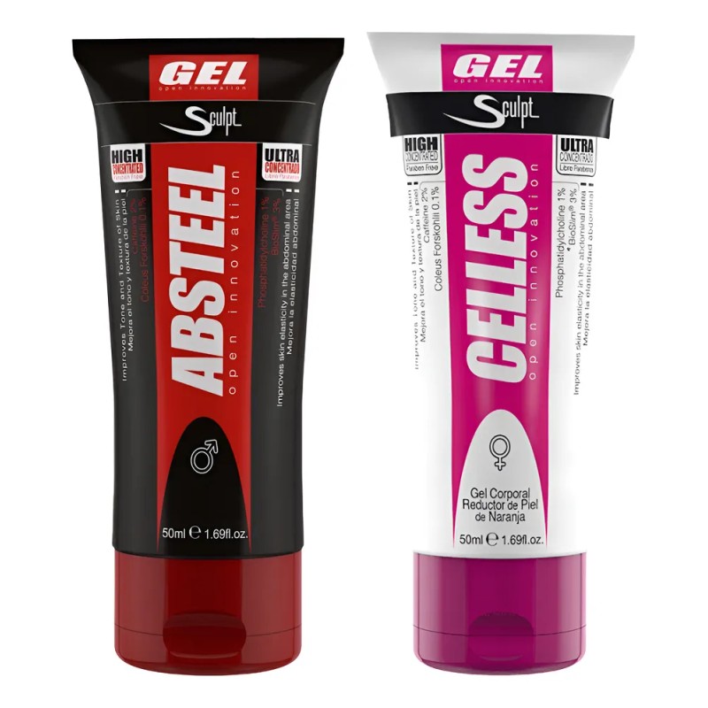 Pack Gel Reductor Absteel + Celless Gel Anticelulitis Neutra