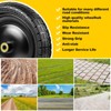 13" 4.00-6 Flat Free Wheels Replacement 2-Pack Solid Tire and