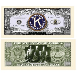 American Art Classics Kiwanis Million Dollar Bills - Pack of 10 - Best Gift Or Keepsake for Members of The Kiwanis Organization