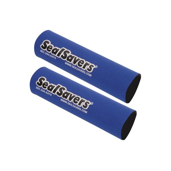 Seal Savers Fork Covers 32-35mm Fork Tube, Short Blue for