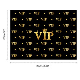 Timtin 6.5 x 5 ft VIP Photography Backdrop Red Carpet Backdrop Film Movie Banner Paparazzi Props Party Accessory and Runner Red Carpet Runner 2.6 x 15 ft with Carpet Tape for Theme Party Decorations