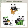 YANGUN Mini Panda Building Blocks, 3-Piece Panda Clamping Building Blocks