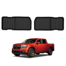 Mabett Under Seat Storage Mats for Ford Maverick Gasoline 2025 2024 2023 2022 Accessories(not fit Hybrid), All-Weather TPE Rear UnderSeat Organizer Liner