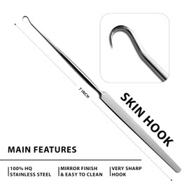 Skin Hooks, Retractors,Blunt, Sharpe Single and Double Ball Ended (Frazier)