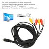 Mini DIN to 6 RCA Cable 9 Pin Clear Signal