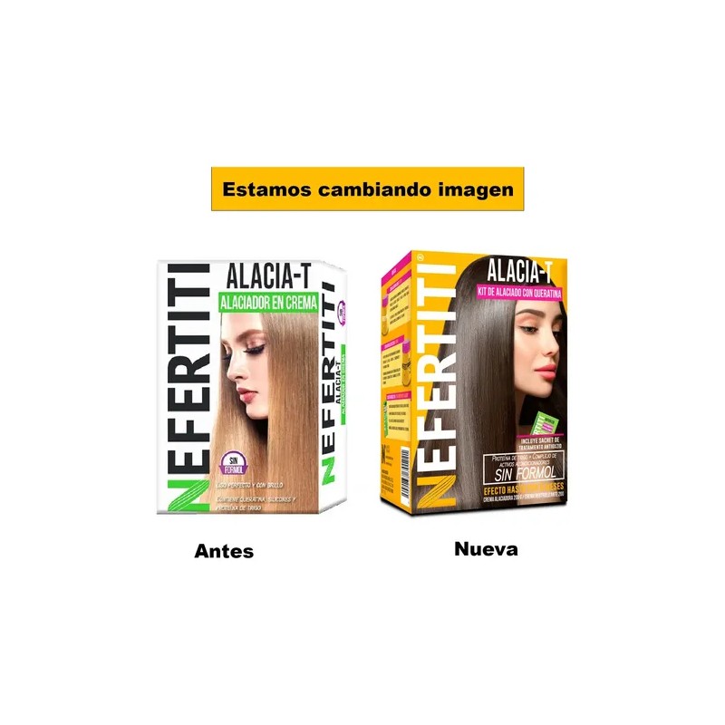 Alaciado Permanente En Crema S/formol C/queratina Nefertiti