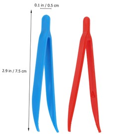 Fokmuaex 100Pcs Disposable Beads Tweezers for Crafts - Ergonomic Design for Easy Grip & Comfort, Ideal for DIY Projects, Jewelry Making, Beginners & Daily Crafting Needs