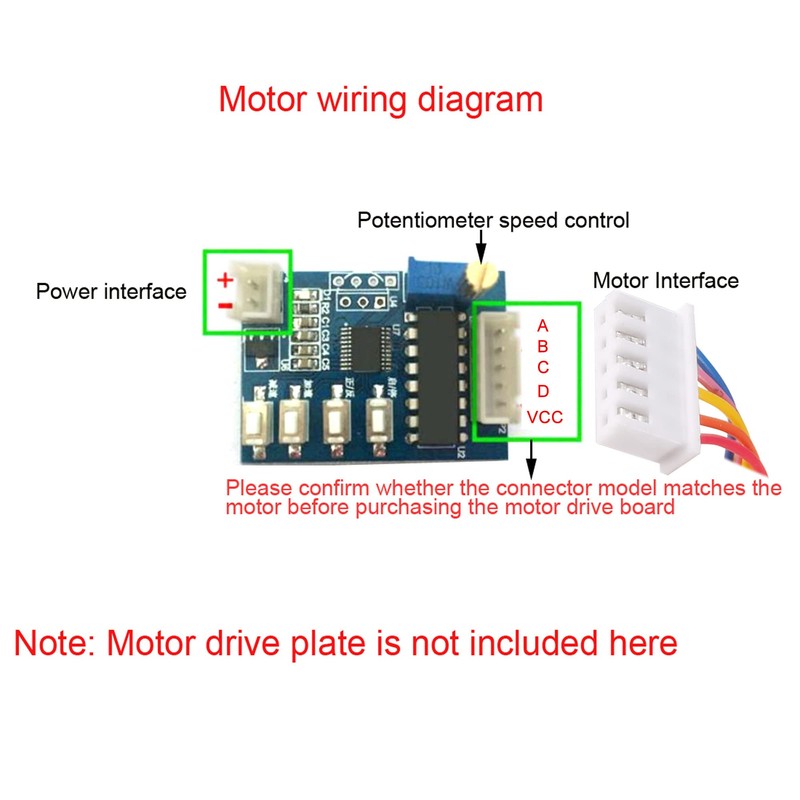 uxcell 2PCS 24BYJ48 DC 5V Reduction Stepper Motor Micro Reducer