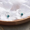 Philip Jones Synthetic Turquoise Drop Earrings with Quote Card