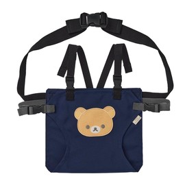 Rilakkuma Baby Chair Belt Hold Rilakkuma Face Patch (Navy)