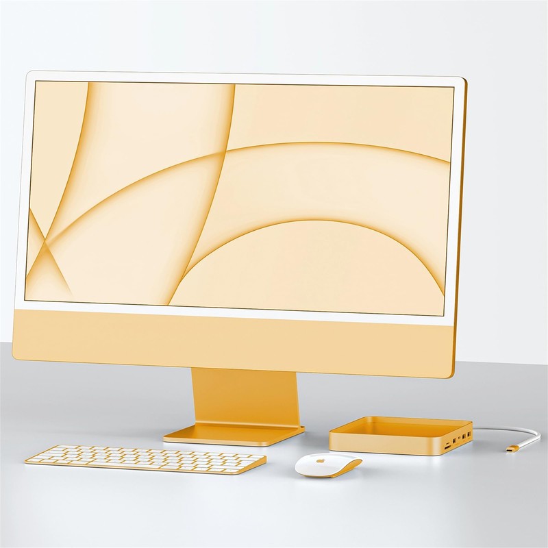 PULWTOP 7 in 1 USB C Hub for iMac 24