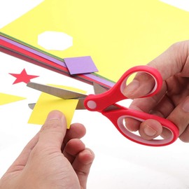 Kalatic Kids Scissors Kids Scissors (48 Count Teacher Pack, Rounded-tip, 5.6 Inch) - 5.6’’ Soft Touch Blunt School Student Scissors Shears KT-003-R48-A (Pack of 48)