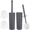 Juego de 2 Cepillos para Baño Ulable CP-JSE35 Gris Oscuro