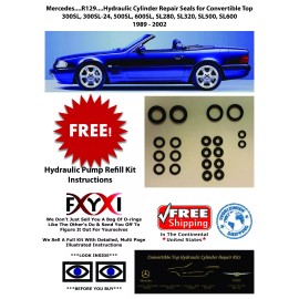 Wesbaun Consultants Mercedes SL500 SL320 500SL Convertible Top Hydraulic Cylinder Repair Kit..R129