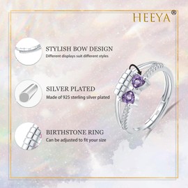 Fidget Rings for Anxiety Women, Sterling Silver Anxiety Ring Alexandrite Birthstone Ring, Silver Fidget Rings for Women Girls, Alexandrite Jewellery June Birthstone Gifts Birthday Gifts