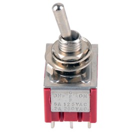 Switch Red 9 Pin ON-Off-ON 3 Position Mini Switch AC 6A/125V 3A/250V