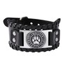 HAQUIL Viking Bracelet for Men - Runes Wolf Paw Print