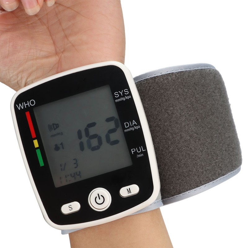 Wrist Type Automatic Sphygmomanometer Electronic Blood Pressure Monitor Meter Monitoring