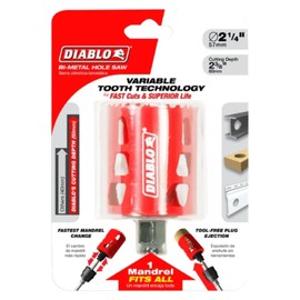 Diablo 2-1/4 in. Bi-Metal Hole Saw with SnapLock Plus Mandrel System