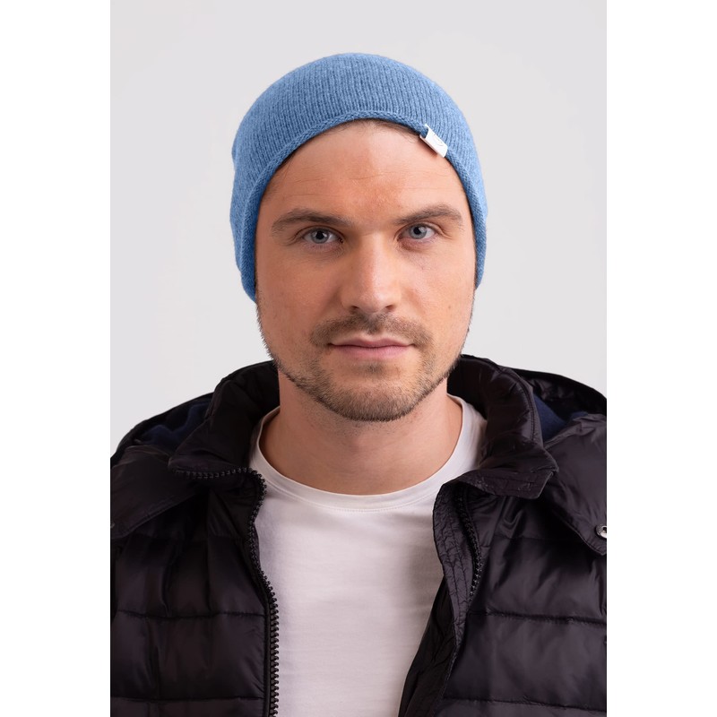 CASH-MERE.CH 100% Cashmere Beanie Hat | Knitted Hat for Women