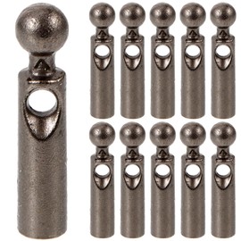 PACKOVE Pack of 10 Umbrella Bone Cover Accessories for Folding Umbrellas Umbrella Repair Parts Umbrella Bone Covers for Folding Umbrellas Tail Beads (Bezel 1.5 mm)