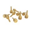 10 Pack 6-32 x 1/2 Inch Threads Solid Brass Diamond