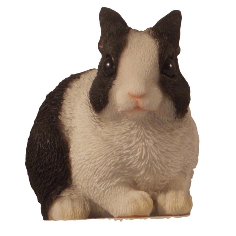 Vivid Arts baby dutch black & white rabbit 9.5cm x