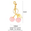 COOLANS 2 Set Cute Cherry Bag Charm,Apple Key Ring Clip