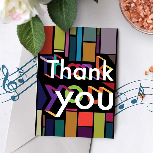 Recordable Thank You Greeting Card | Recordable Greeting Card, Audio Greeting Card, Singing Card, Talking Card, Recordable Card 00002 (120 Second Recordable)