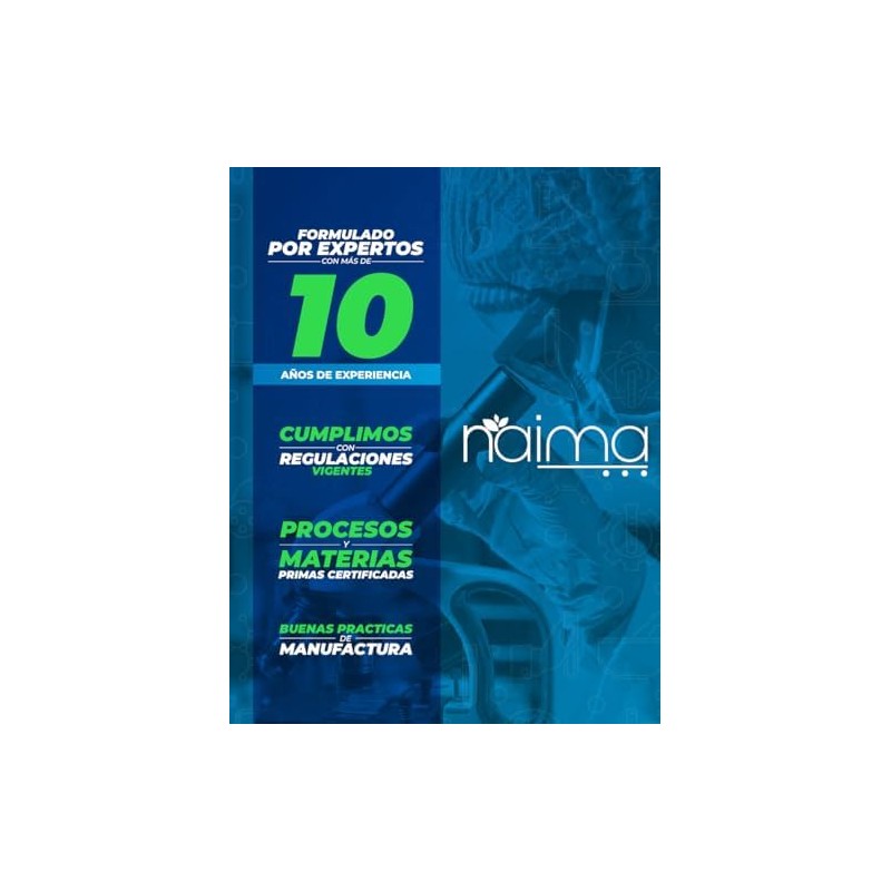 NAIMA Citrato de Magnesio 100 Cápsulas Suplemento Alimenticio Ingredientes Naturales