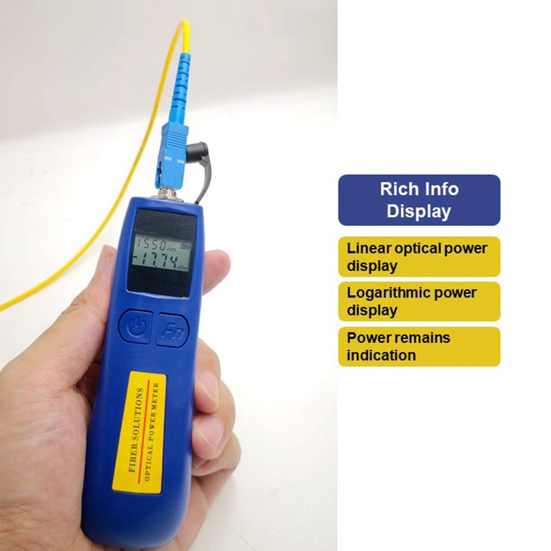 Qiirun Optical Power Meter -70~+10 dBm Fiber Light Meter for