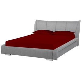 Waterbed Sheets Queen Size Attached Waterbed Sheets 100% Egyptian Cotton 600-Thread Count 4 Piece Sheet Set 15" Deep Pocket Attached Waterbed Sheet Set in Solid (Burgundy, Queen)