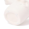 Francfranc Ceramic Ruffle Flower Base S White Ceramic Vase Home