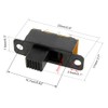 uxcell 10 Pcs High Knob 6 Pin 3 Position DPDT