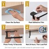 Paper Towel Holder Under Cabinet, Matte Black Stainless, No Drill