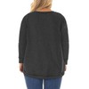 ROSRISS Womens Plus Size Shirts Long Sleeve Casual Loose Round