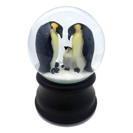 The San Francisco Music Box Company Penguin with Chick Snow Globe