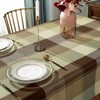 SASTYBALE Tablecloth Checkered Polyester Table Cloth Dust-Proof Wrinkle Resistant Heavy