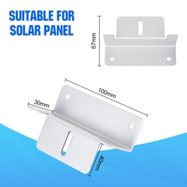 ECO-WORTHY Pack of 8 Solar Panel Mount Assembly, Solar Panel Z Holder with Nuts and Screws, Solar Panel Roof Mounting Z Brackets, for Caravans, Walls, Boats, Roofs