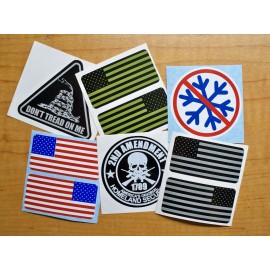 Unbranded/Generic American Flags Hard Hat Stickers / Gadsden Snowflakes 2nd Amendment USA Decals